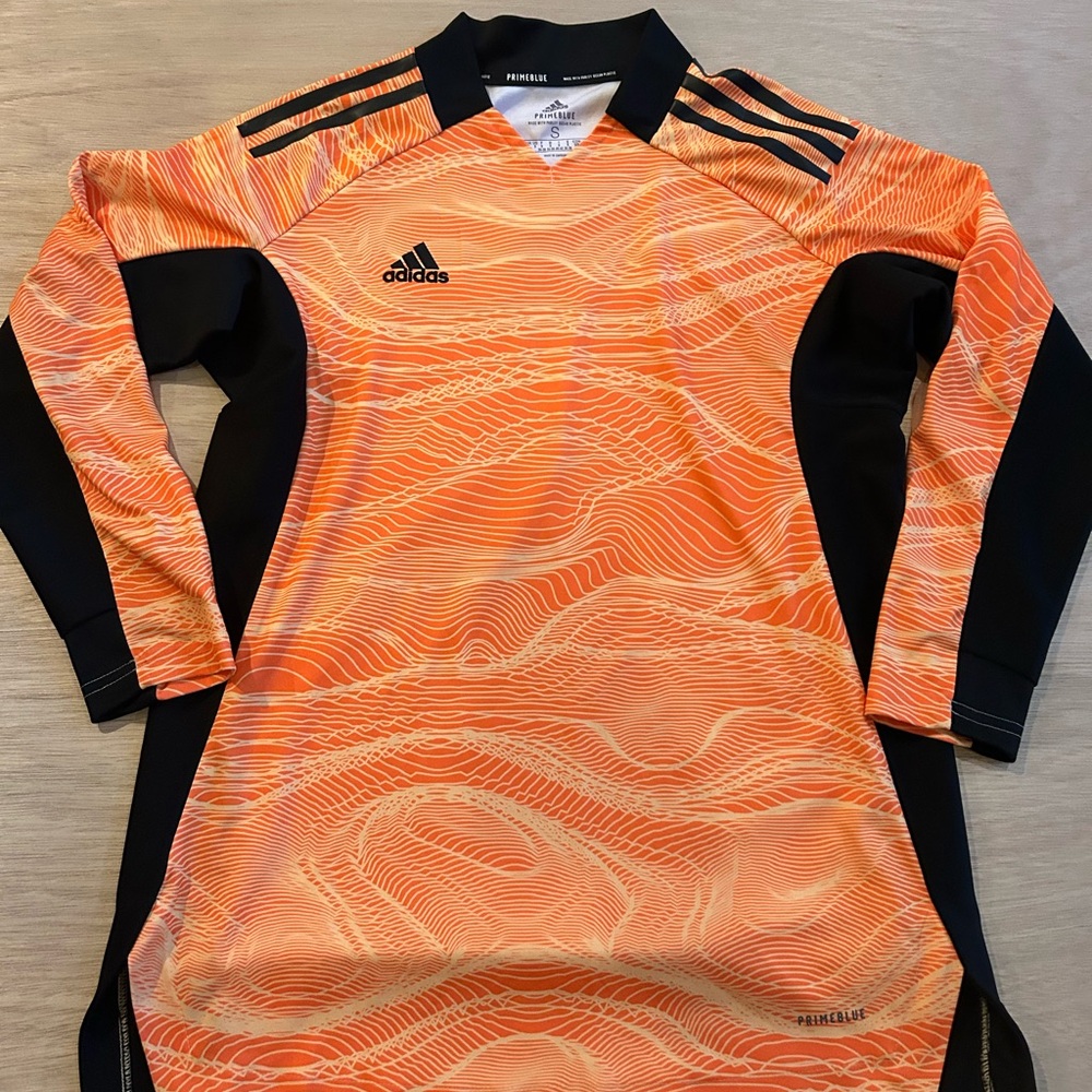 adidas Orange and Black Long-Sleeve Goalkeeper Top 4041